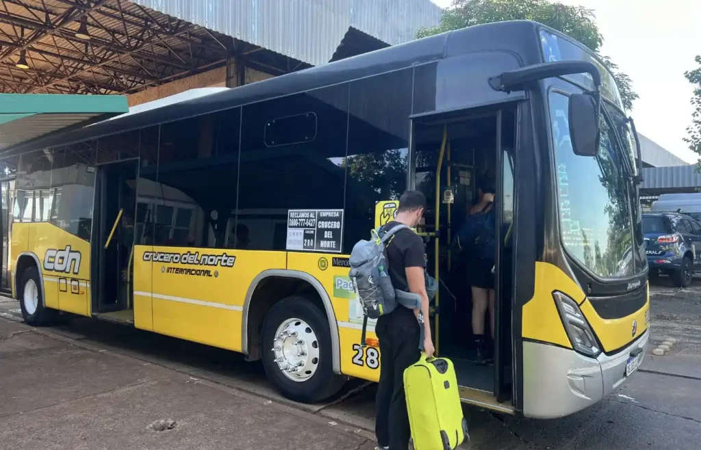 Autobús de transporte público en Foz d'Iguazú