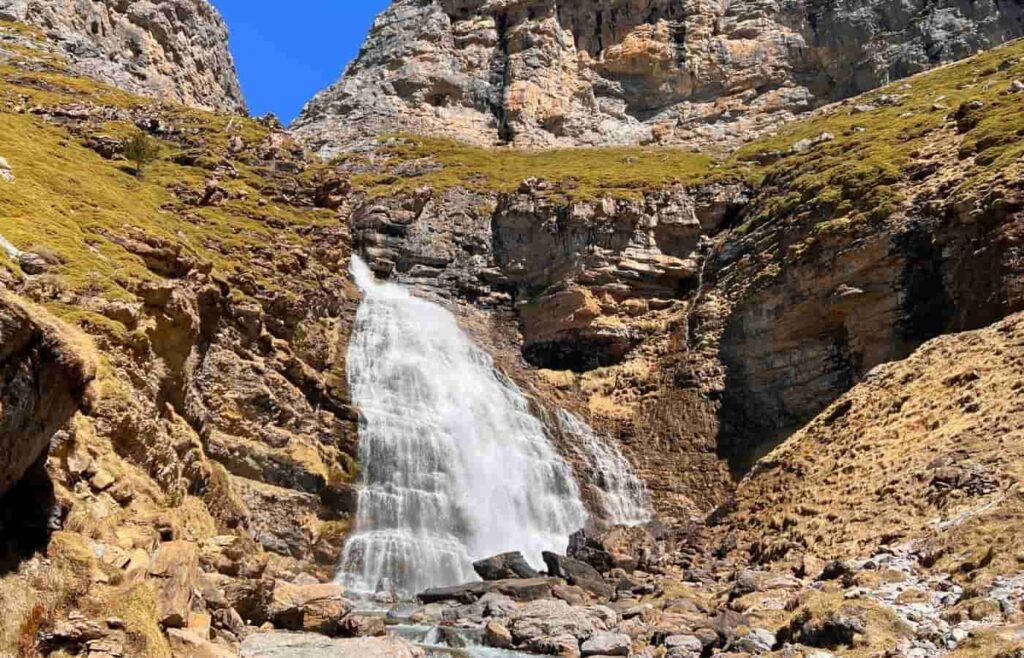 La cascada de la Cola de Caballo en Ordesa.