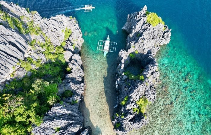 el nido a vista de drone