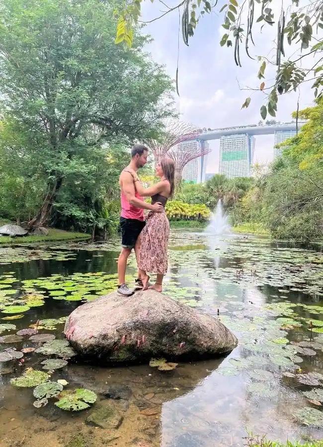 Mireia y Héctor de Viajeros con Ruta en el Cristo Redentor