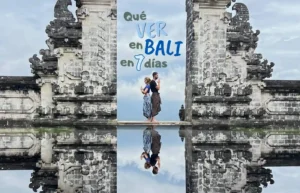 Puerta del Cielo en el templo Pura Lempuyang durante un viaje a Bali, Indonesia.